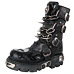 NEW ROCK Chain Boots (727-S1) Black Černá 40