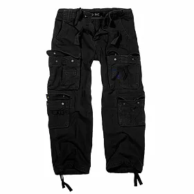kalhoty plátěné BRANDIT Pure Vintage Trouser Black S