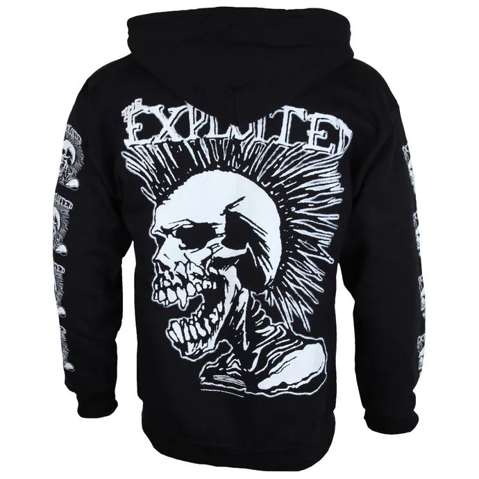 mikina pánská The Exploited Mohican Skull ZH112 - RAZAMATAZ M